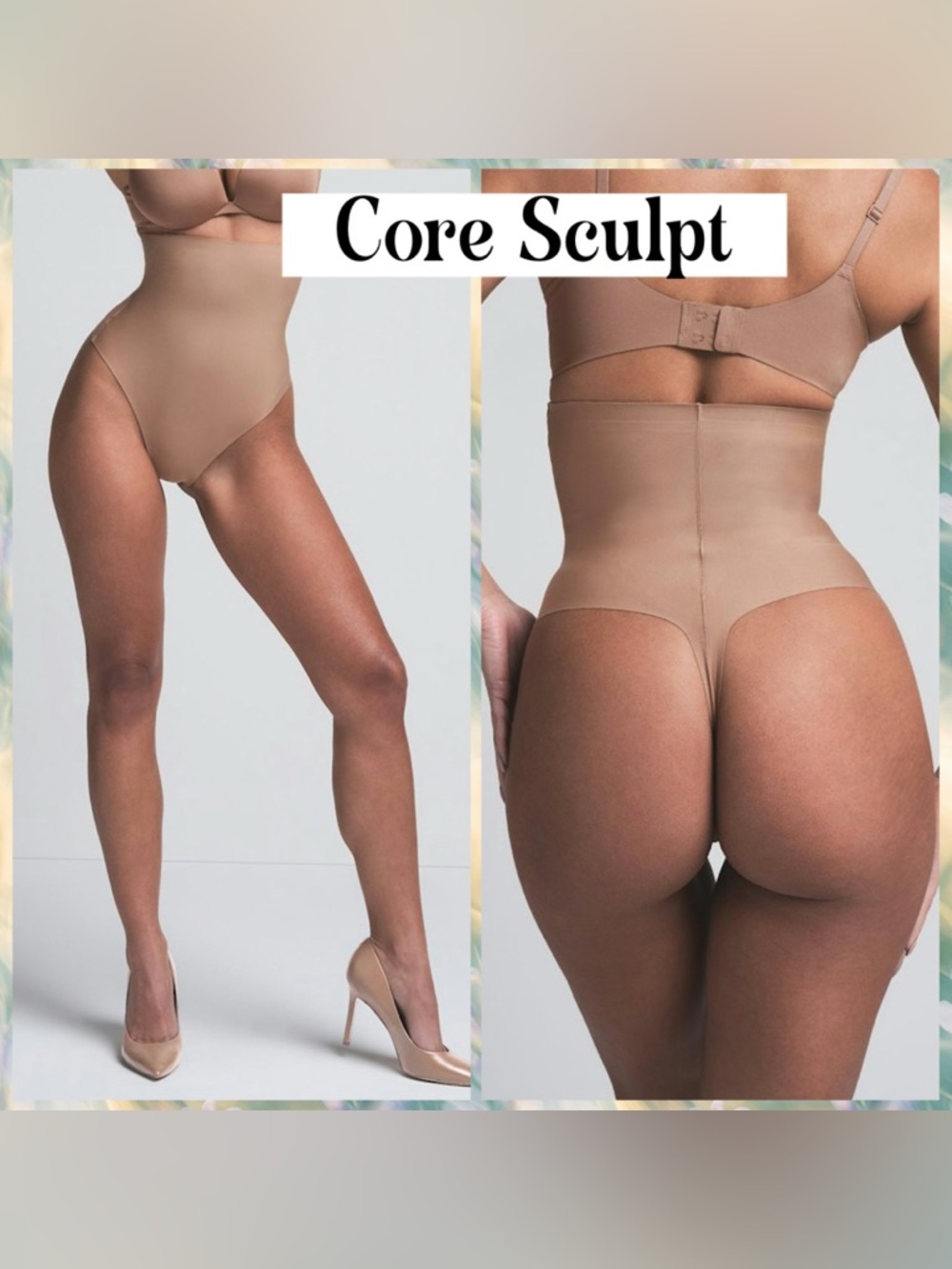 Skims Core Sculpt High Waist Thong Sienna